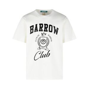 Barrow White Cotton T-Shirt Men